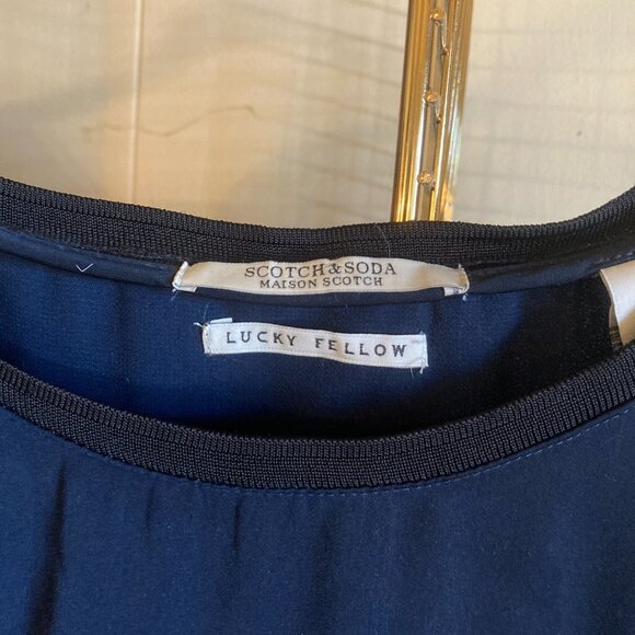 Scotch and Soda Navy TShirt Dress (Small) - Picture 2 of 2